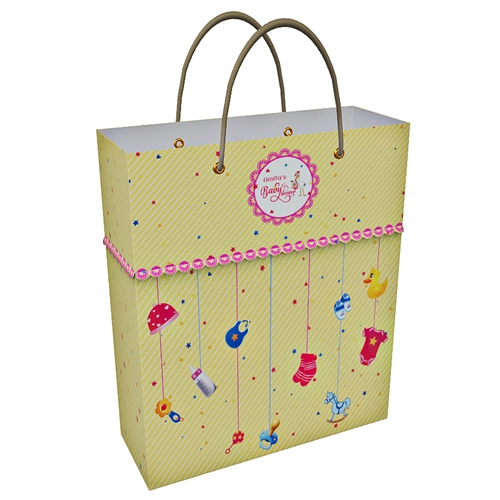 Personalized XLarge Baby Shower Gift Bag | Common Baby Theme